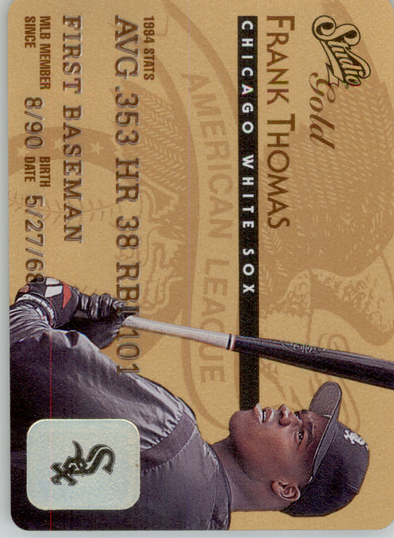 1995 Studio Baseball "Gold and Platinum Series" Insert Cards - Picture 2 of 63