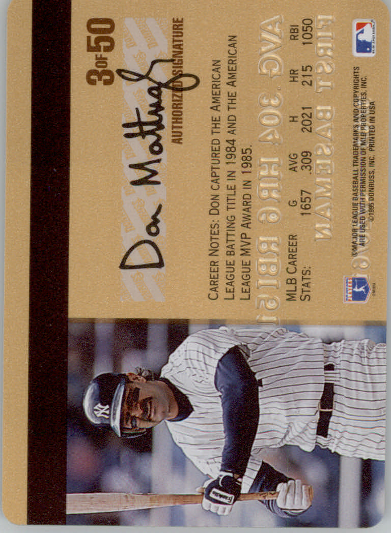 1995 Studio Baseball "Gold and Platinum Series" Insert Cards - Picture 7 of 63