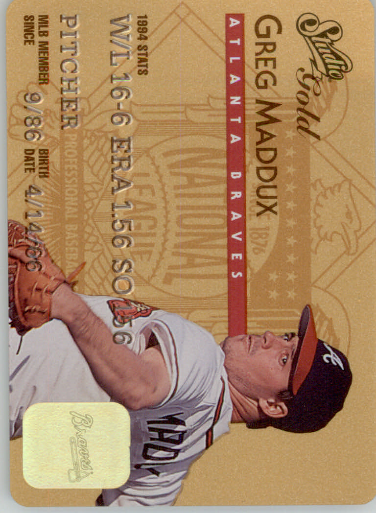1995 Studio Baseball "Gold and Platinum Series" Insert Cards - Picture 12 of 63