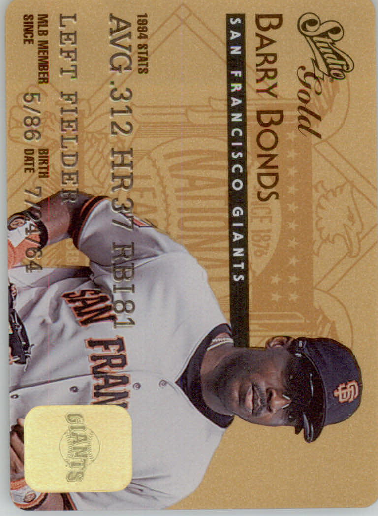 1995 Studio Baseball "Gold and Platinum Series" Insert Cards - Picture 14 of 63