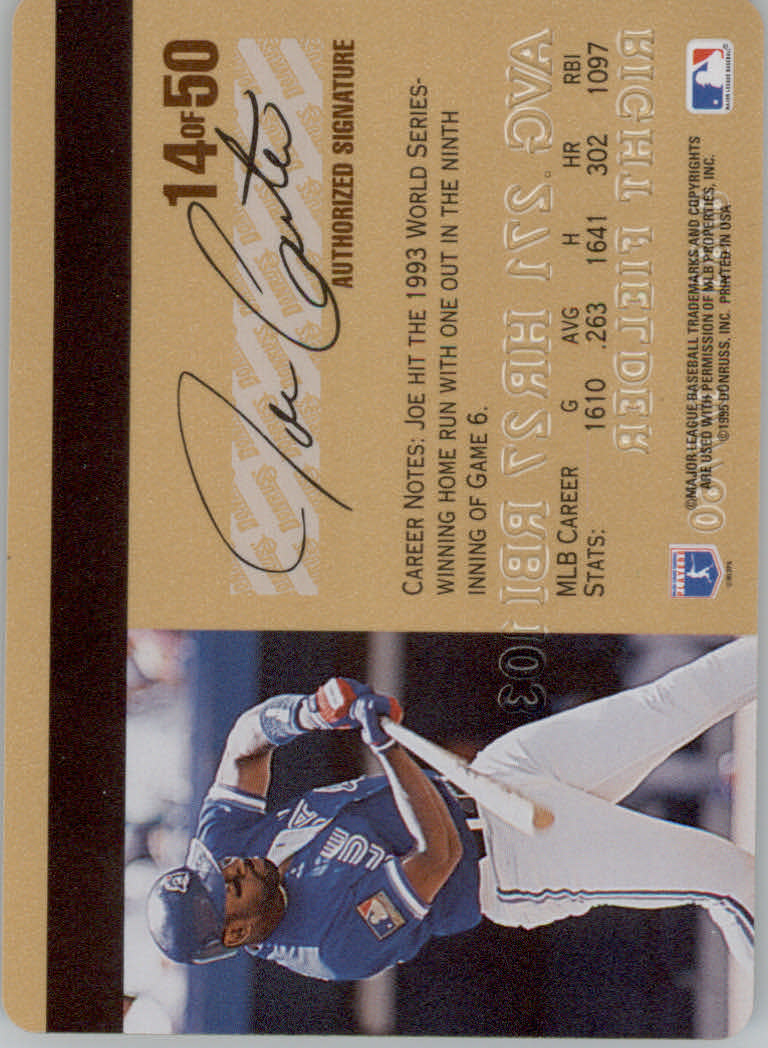 1995 Studio Baseball "Gold and Platinum Series" Insert Cards - Picture 23 of 63