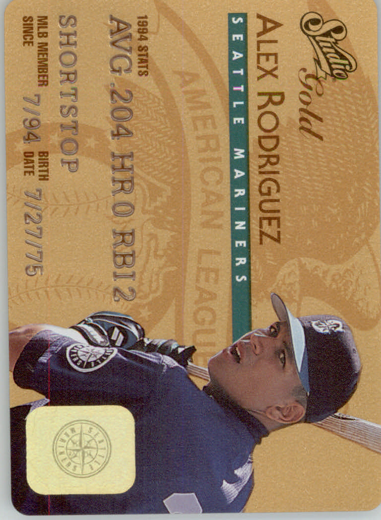 1995 Studio Baseball "Gold and Platinum Series" Insert Cards - Picture 28 of 63