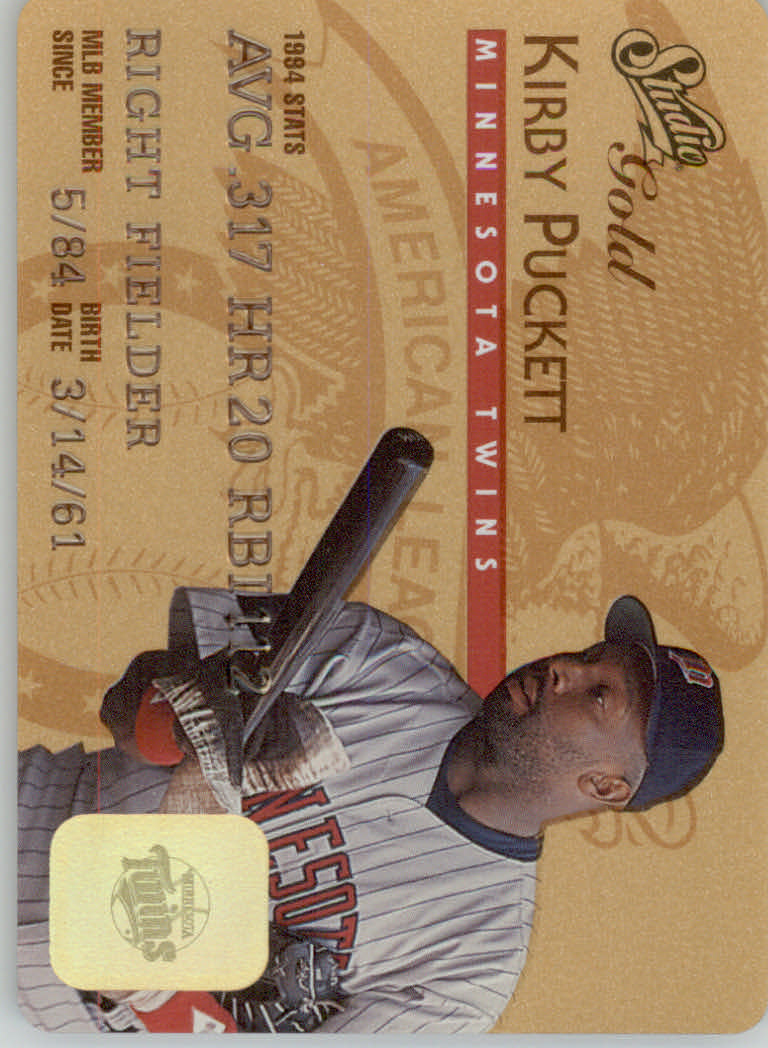 1995 Studio Baseball "Gold and Platinum Series" Insert Cards - Picture 34 of 63
