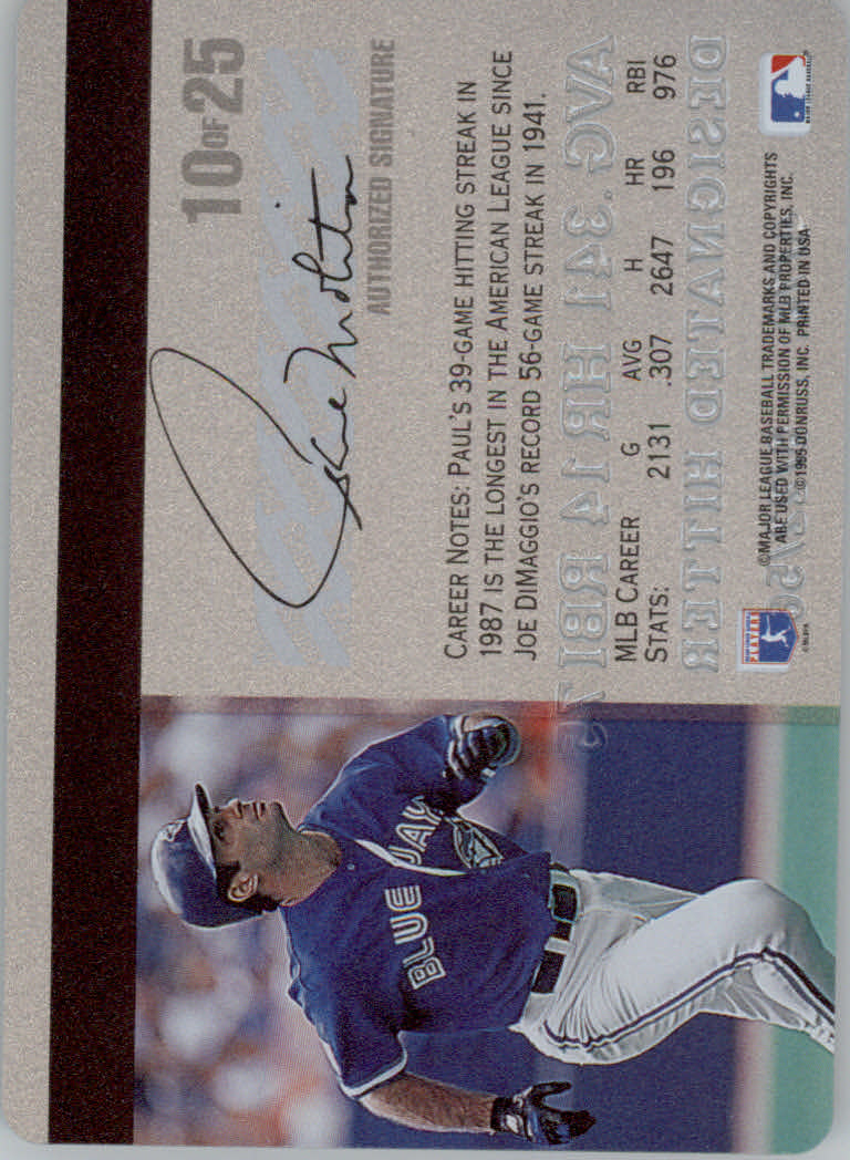 1995 Studio Baseball "Gold and Platinum Series" Insert Cards - Picture 59 of 63