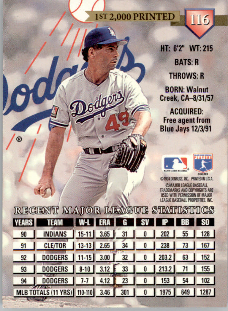 Tarjetas paralelas de béisbol Donruss 1995 ""Pruebas de prensa - Imagen 25 de 71
