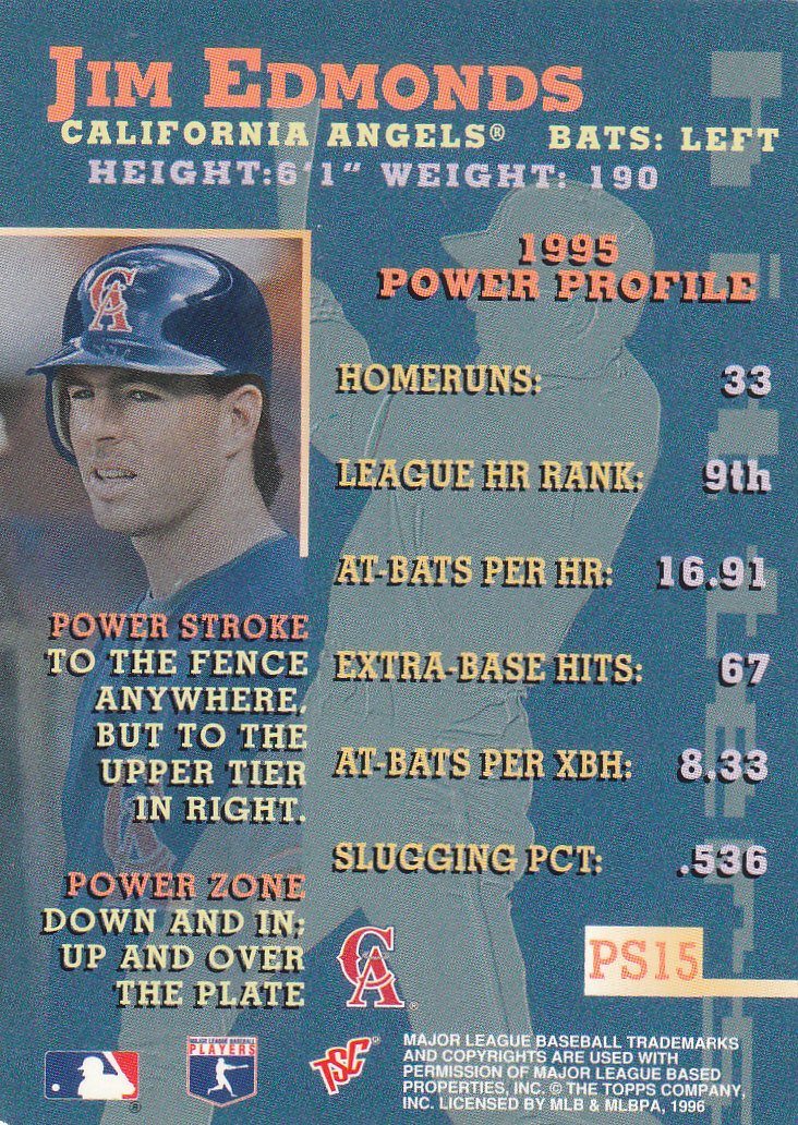 1996 Stadium Club Baseball Part 3 Insert and Parallel Cards - Picture 71 of 81