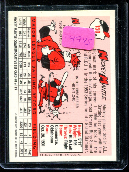B1937- 1996 Topps Baseball Cards 251-440 +Inserts -You Pick- 10+ FREE US SHIP - Picture 383 of 417