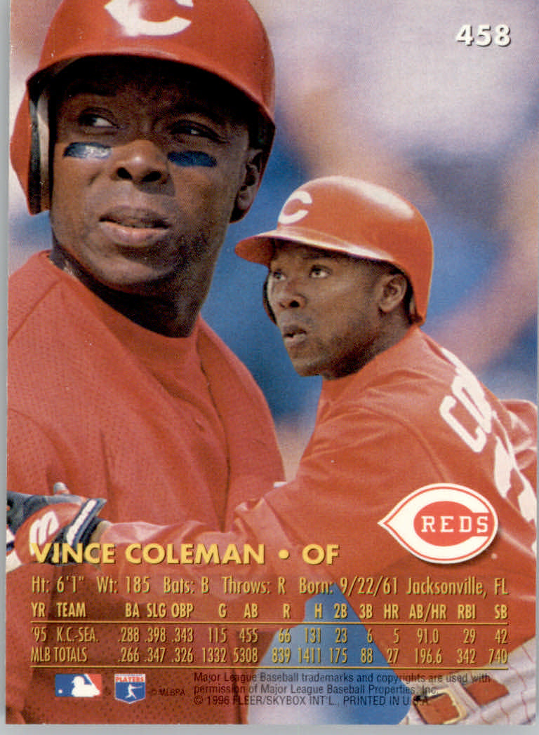 1996 Ultra (Fleer) Baseball "Main Set" Cards #401 to #600 - Picture 113 of 389