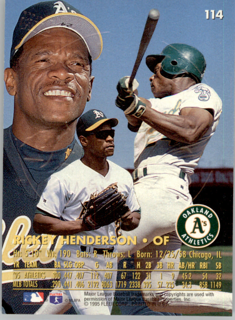 1996 Ultra (Fleer) Baseball "Gold Medallion" Parallel Cards - Picture 81 of 347