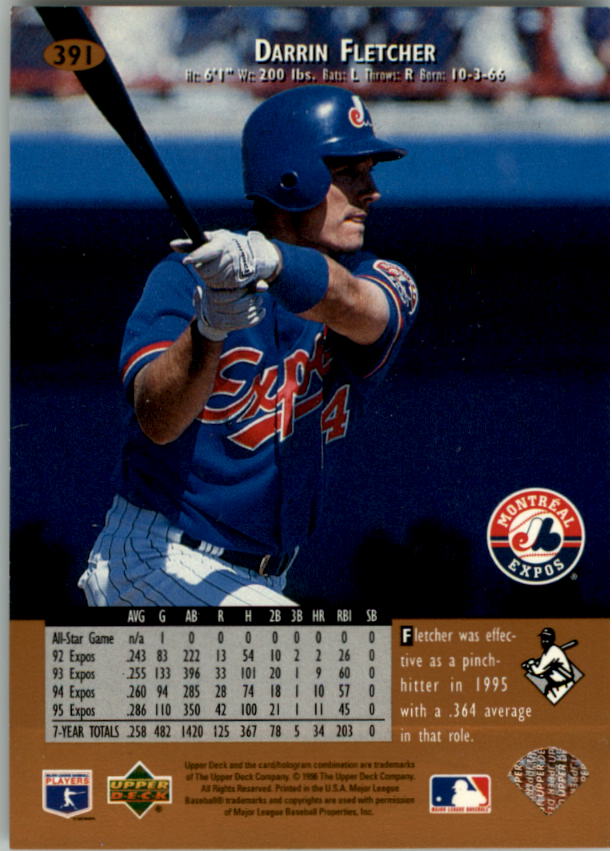 1996 Upper Deck Baseball Card Pick 251-499 - Picture 279 of 465