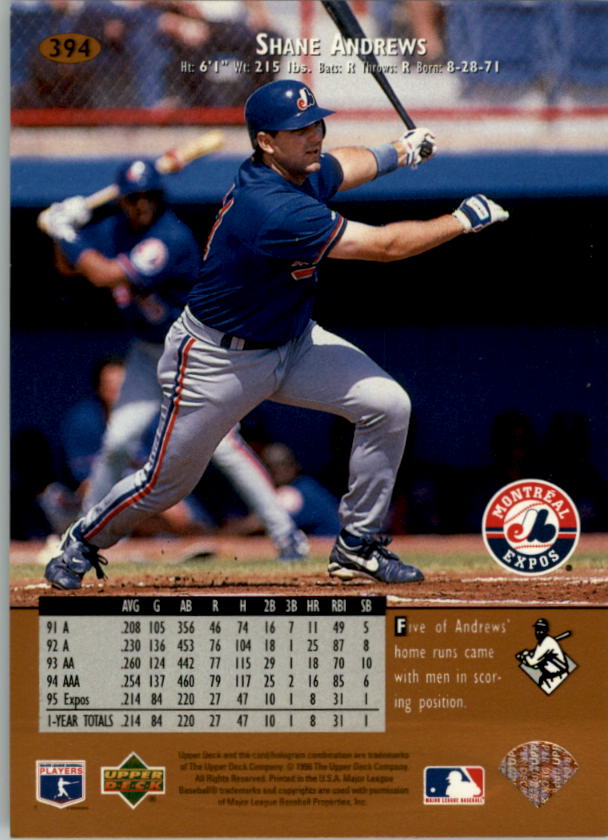 1996 Upper Deck Baseball Card Pick 251-499 - Picture 285 of 465