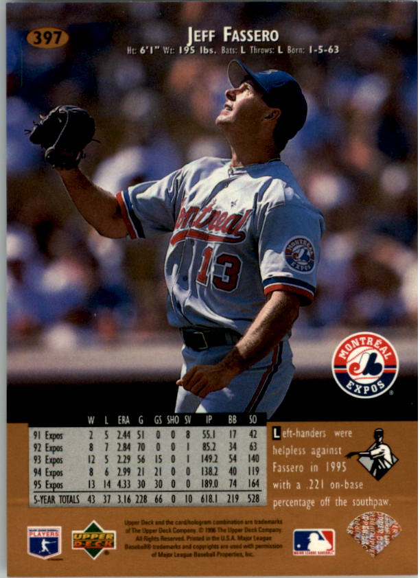 1996 Upper Deck Baseball Card Pick 251-499 - Picture 291 of 465