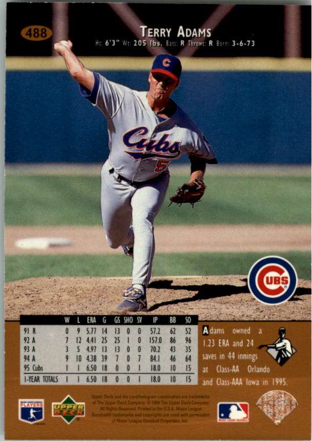 1996 Upper Deck Baseball Card Pick 251-499 - Picture 455 of 465