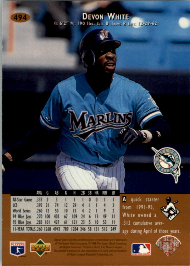 1996 Upper Deck Baseball Card Pick 251-499 - Picture 457 of 465