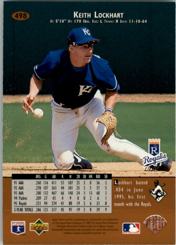 1996 Upper Deck Baseball Card Pick 251-499 - Picture 461 of 465