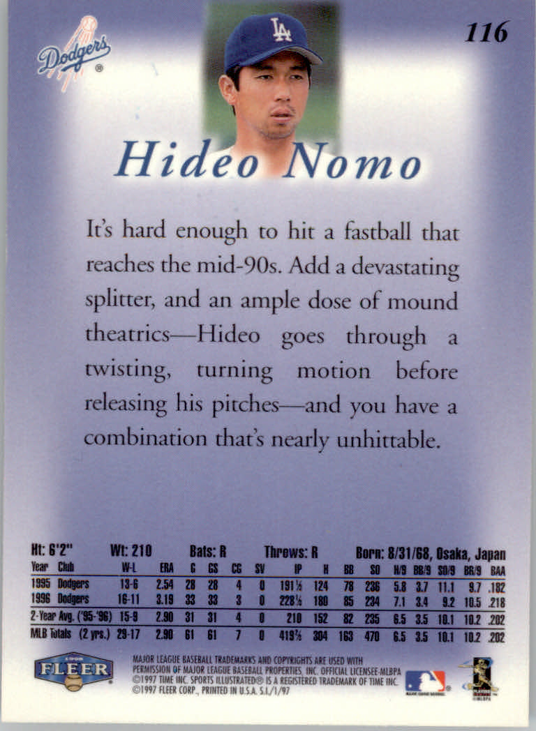 1997 Sports Illustrated (Fleer) Baseball "Main Set" Cards - Picture 175 of 279