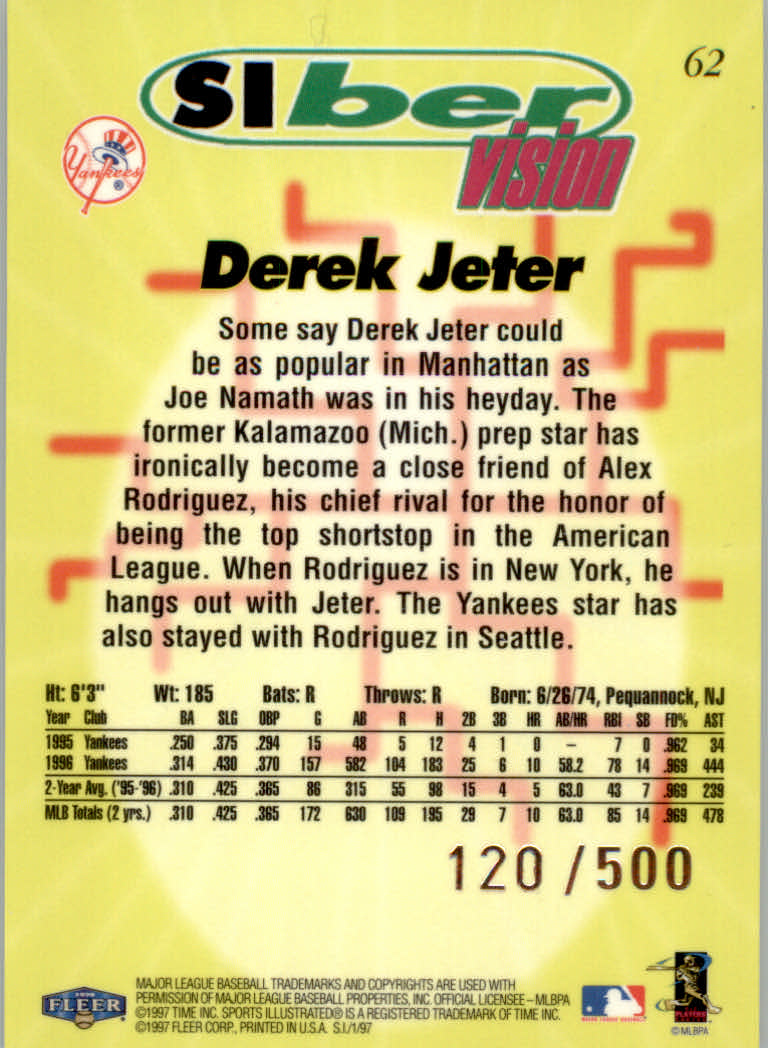 1997 Sports Illustrated (Fleer) Baseball "Extra Edition" Parallel Cards - Picture 3 of 9