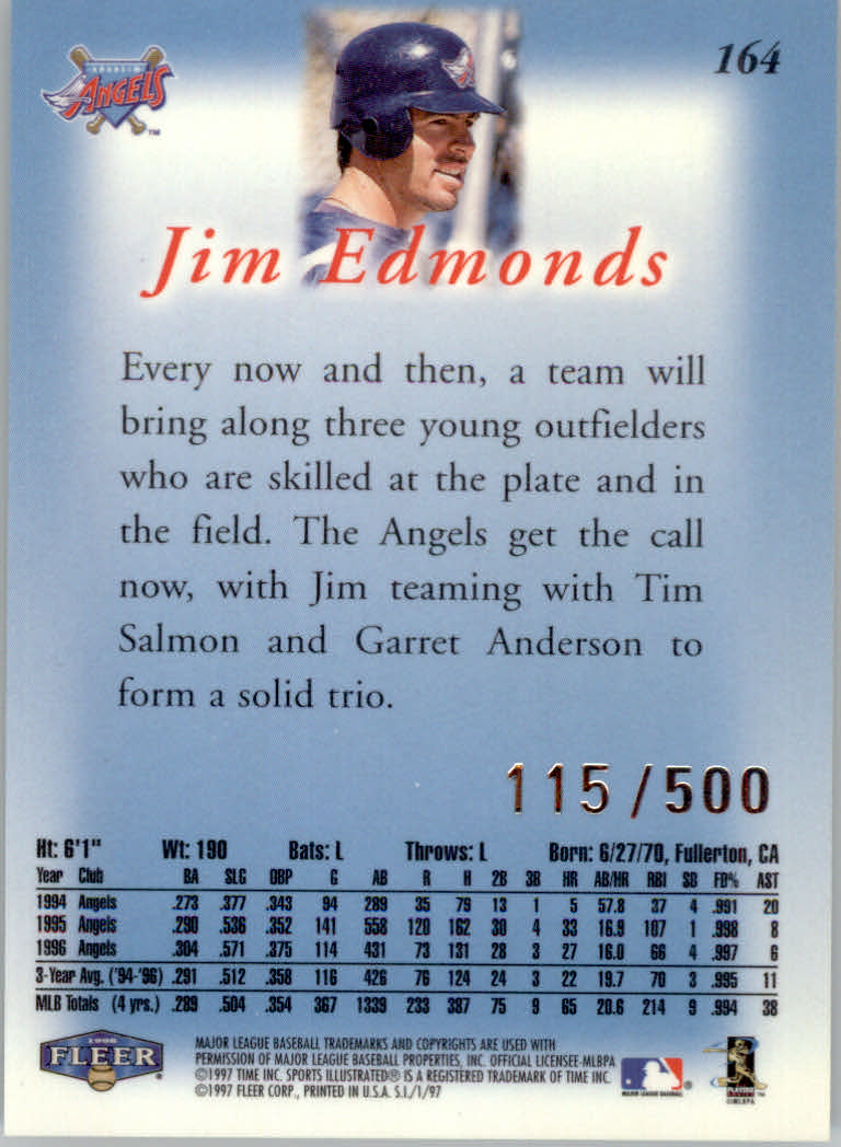 1997 Sports Illustrated (Fleer) Baseball "Extra Edition" Parallel Cards - Picture 9 of 9