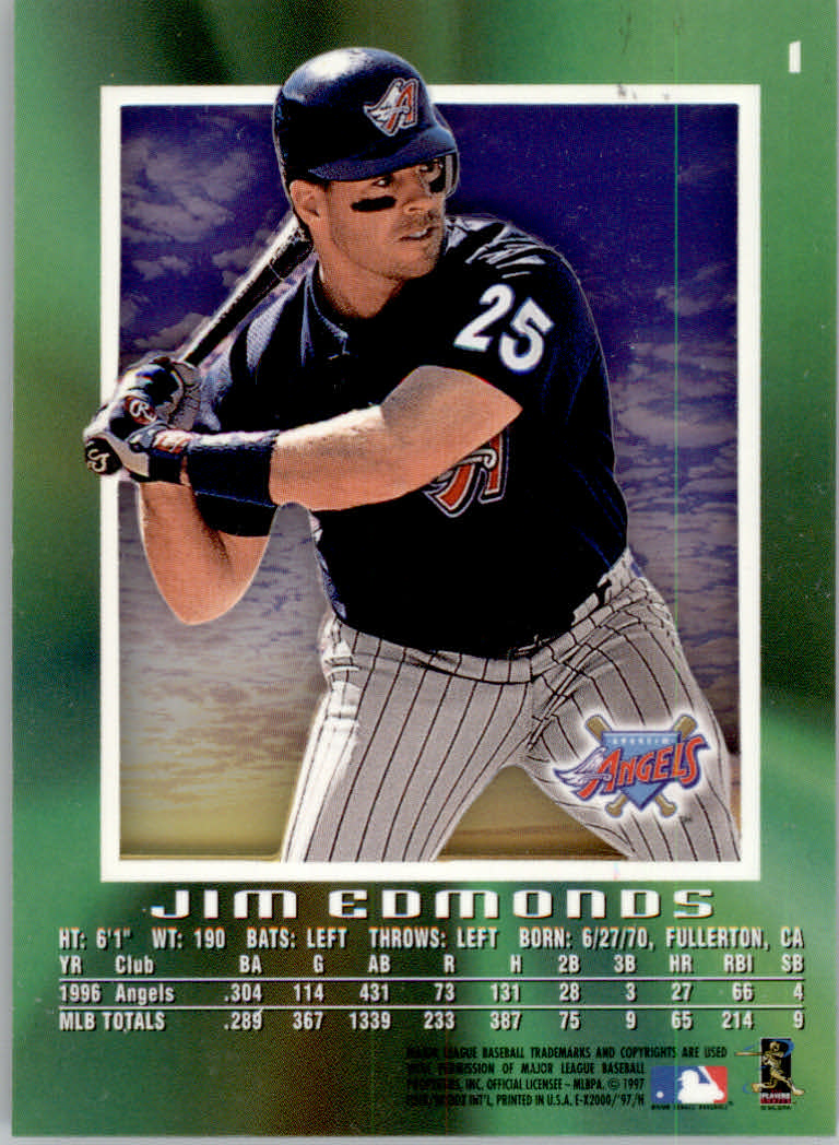 1997 E-X2000 Baseball "Main Set" Cards - Picture 3 of 110