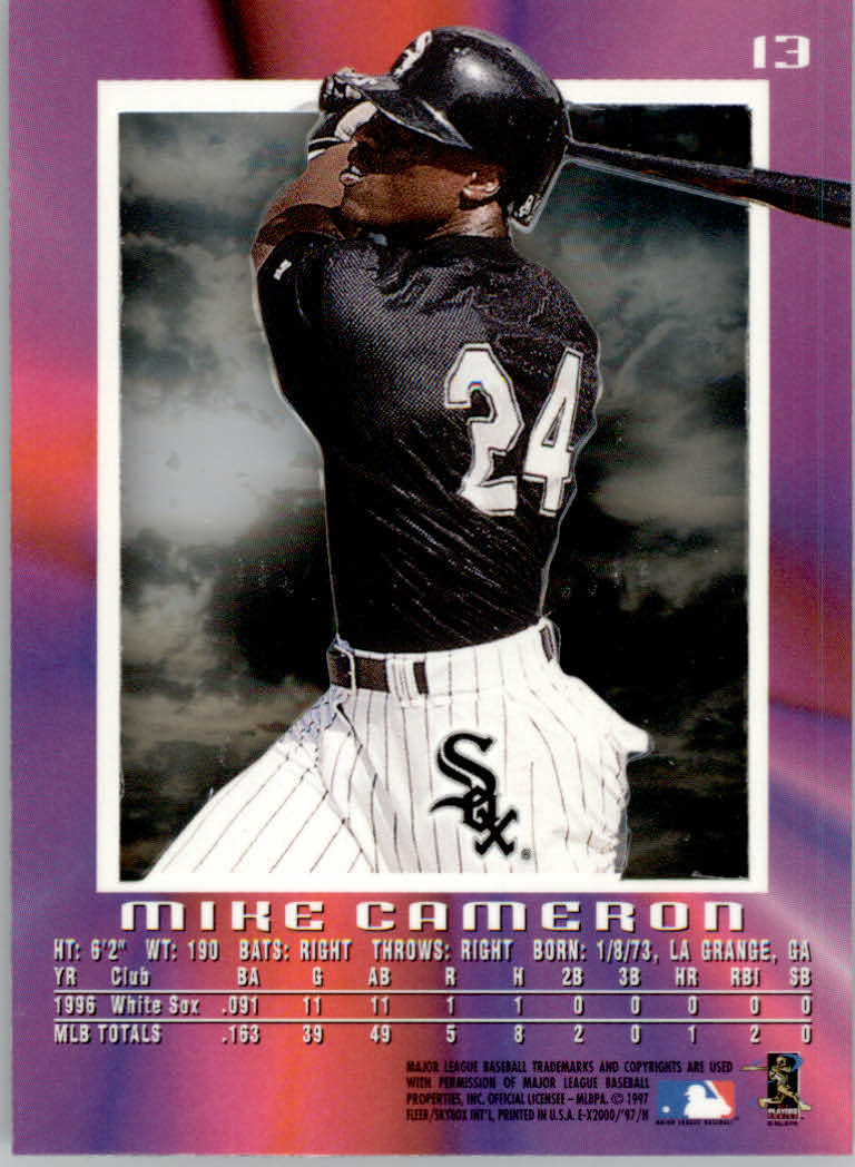 1997 E-X2000 Baseball "Main Set" Cards - Picture 15 of 110