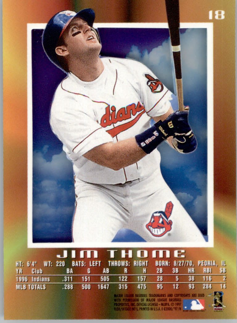 1997 E-X2000 Baseball "Main Set" Cards - Picture 22 of 110