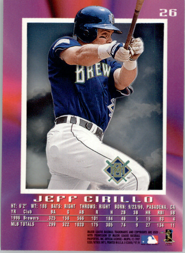 1997 E-X2000 Baseball "Main Set" Cards - Picture 32 of 110