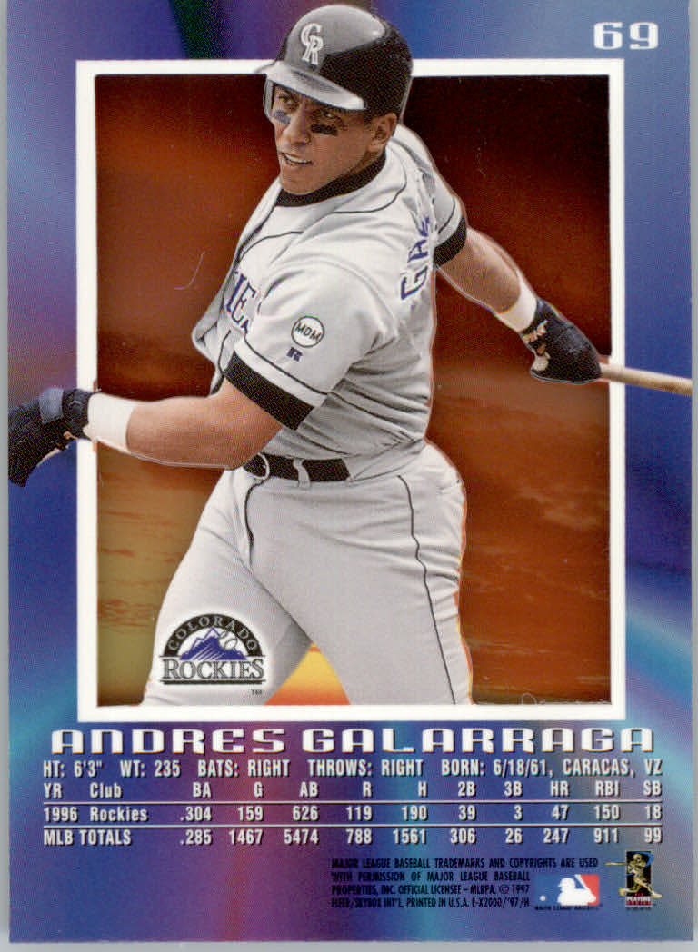 1997 E-X2000 Baseball "Main Set" Cards - Picture 88 of 110