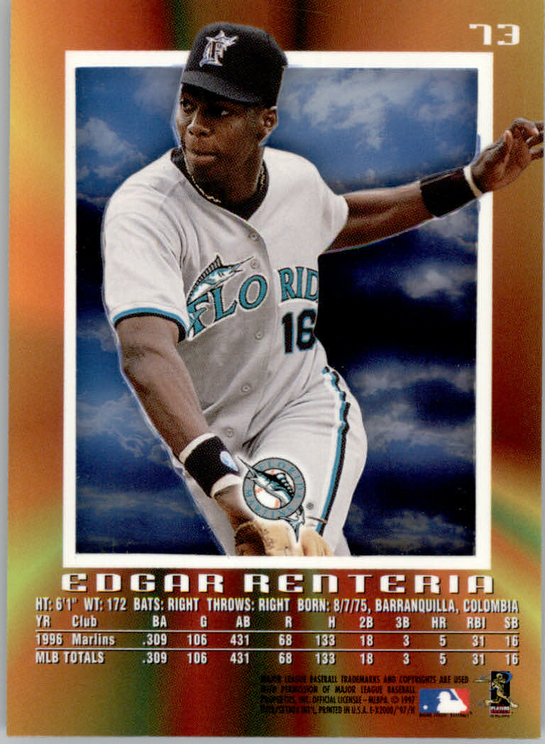 1997 E-X2000 Baseball "Main Set" Cards - Picture 92 of 110