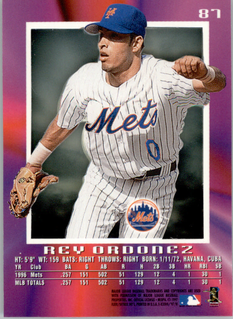 1997 E-X2000 Baseball "Main Set" Cards - Picture 102 of 110