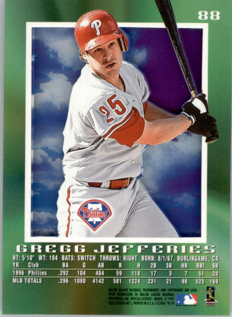 1997 E-X2000 Baseball "Main Set" Cards - Picture 104 of 110