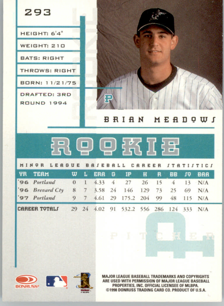 1998 Leaf Rookies and Stars Baseball "Main Set" Cards - Picture 203 of 217