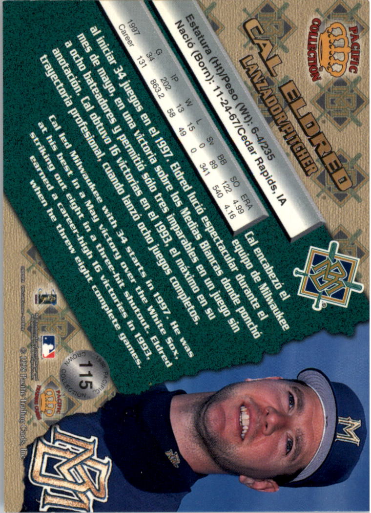 1998 Pacific Crown Collection Jose Lima #323 for sale online - Main Image