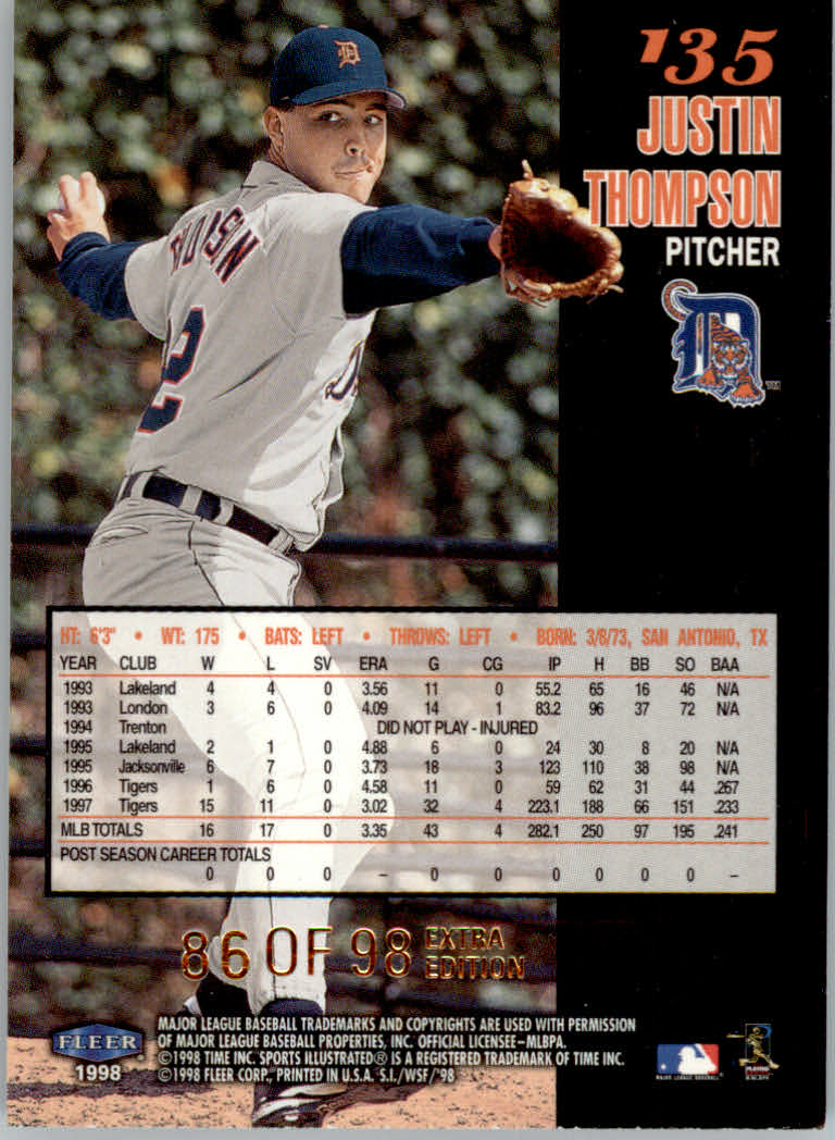 1998 Sports Illustrated World Series Fever Baseball "Inserts and Parallel" Cards - Picture 3 of 14