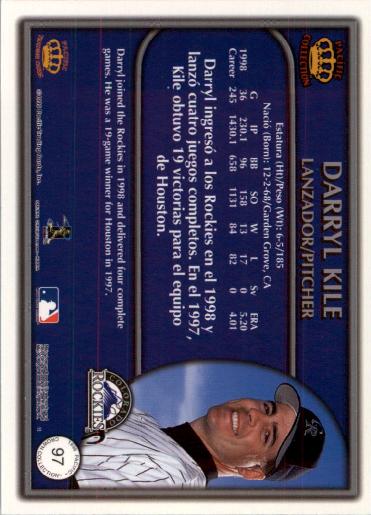 1999 Pacific Crown Collection Baseball Card Pick - Picture 45 of 135