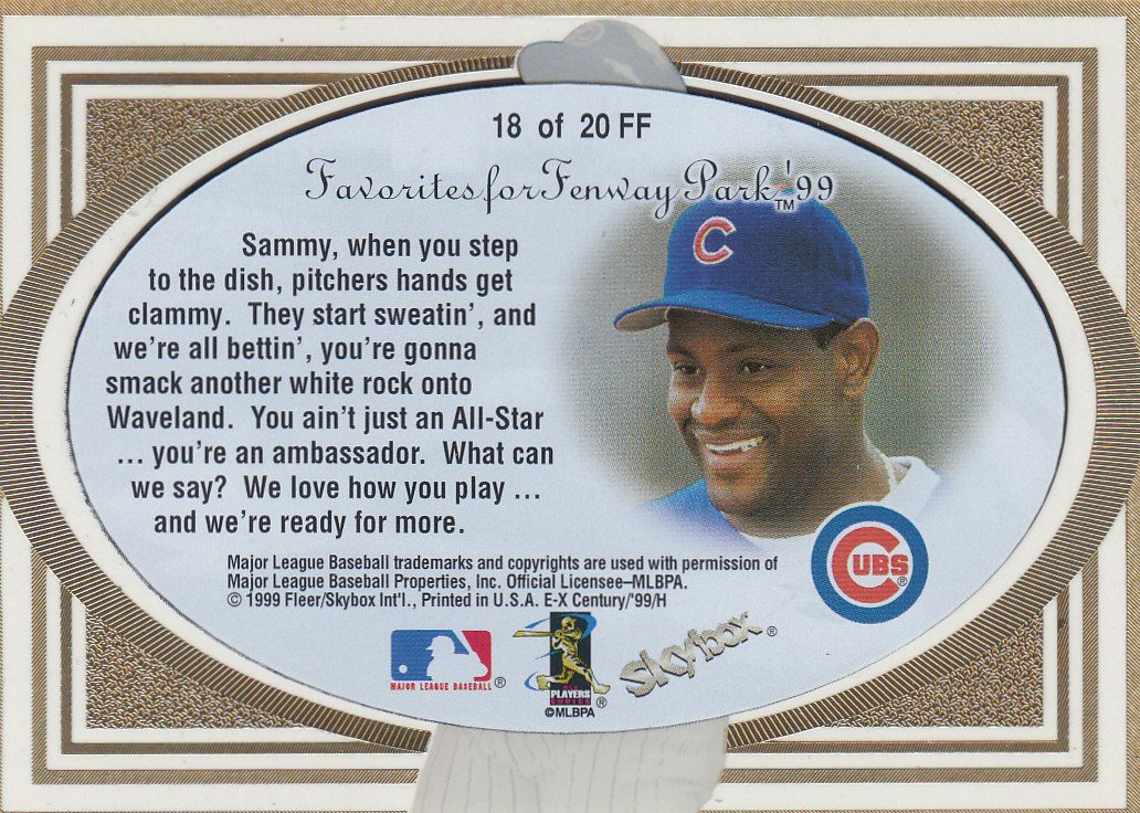 1999 E-X Century Baseball "Insert and Parallel" Cards - Picture 21 of 22