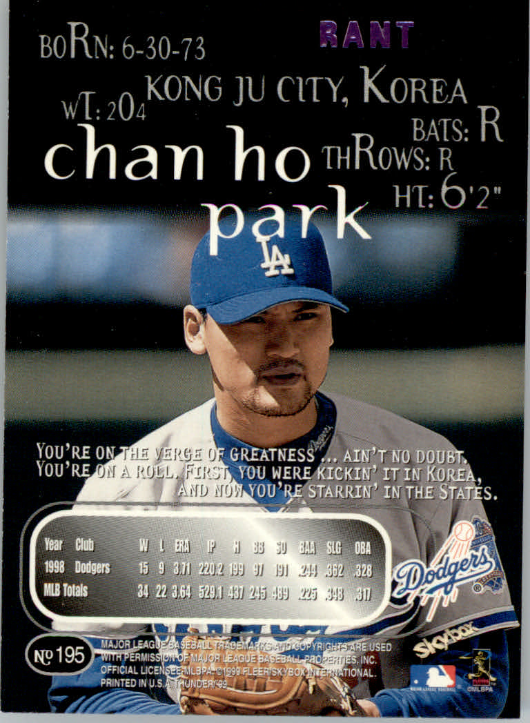 1999 Skybox Thunder Baseball "Insert and Parallel" Cards - Picture 13 of 57