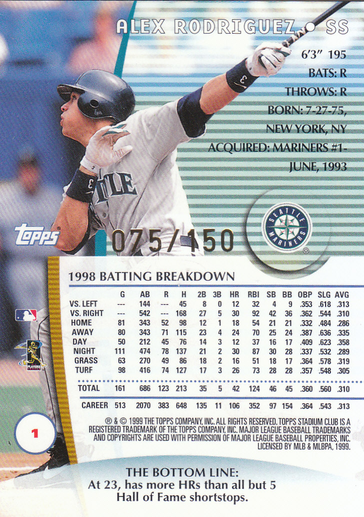 1999 Stadium Club Baseball Part 3 Insert and Parallel Cards - Picture 59 of 85