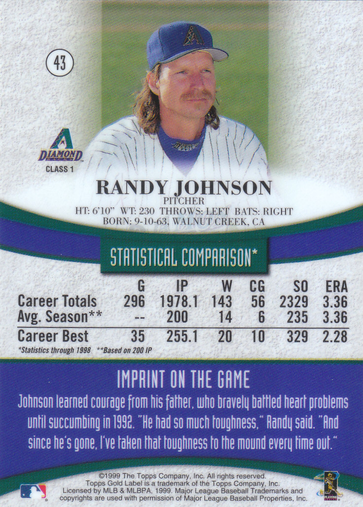 1999 Topps Gold Label Baseball - Picture 97 of 126