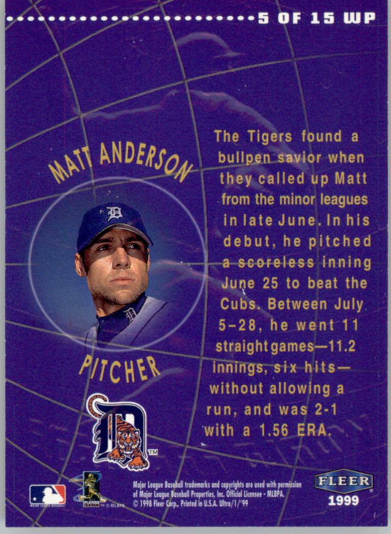 1999 Ultra (Fleer) Baseball "Insert" Cards - Picture 77 of 93