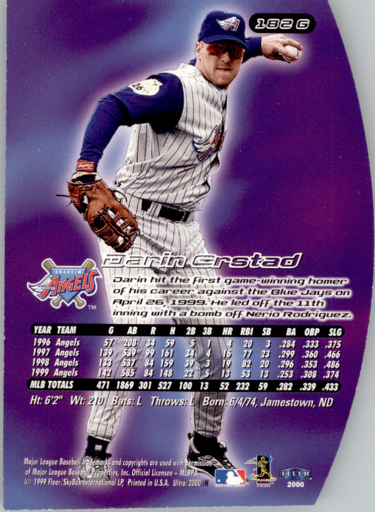 2000 Ultra (Fleer) Baseball "Gold and Platinum Medallion" Parallel Cards - Picture 267 of 323