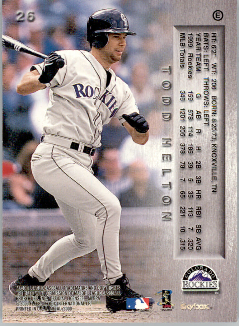 2000 Metal Baseball "Emerald" Parallel Cards - Picture 13 of 112