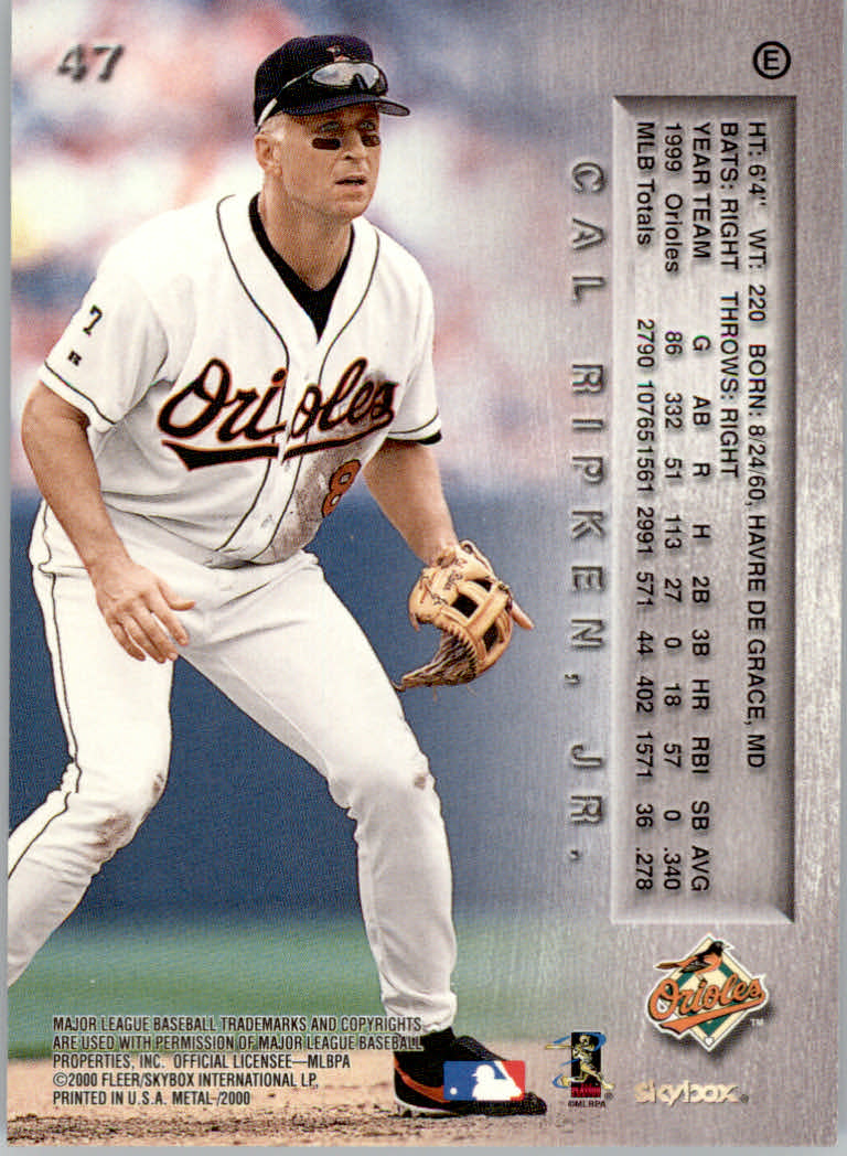 2000 Metal Baseball "Emerald" Parallel Cards - Picture 25 of 112