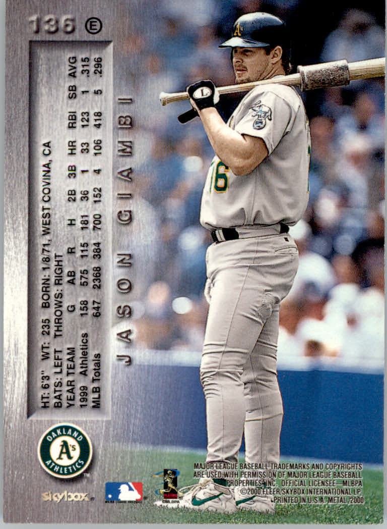 2000 Metal Baseball "Emerald" Parallel Cards - Picture 56 of 112