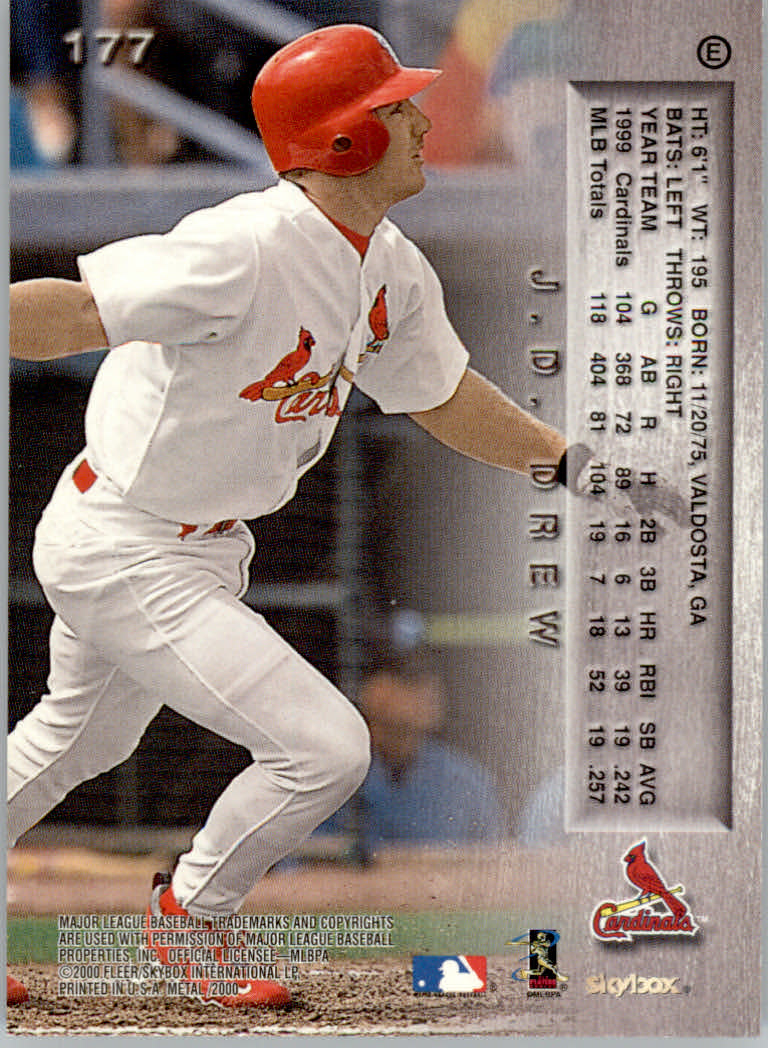 2000 Metal Baseball "Emerald" Parallel Cards - Picture 70 of 112