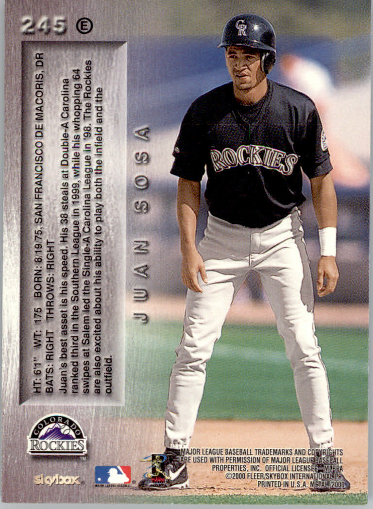 2000 Metal Baseball "Emerald" Parallel Cards - Picture 110 of 112