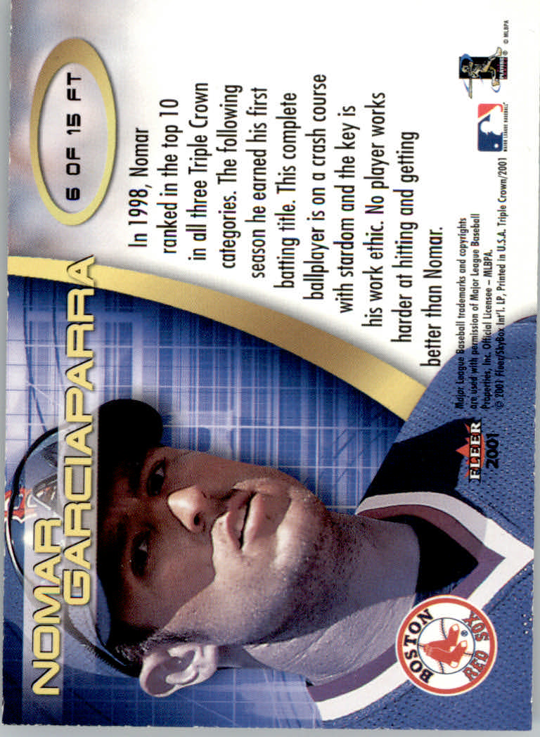2001 Fleer Triple Crown Baseball "Insert and Parallel" Cards - Picture 19 of 39