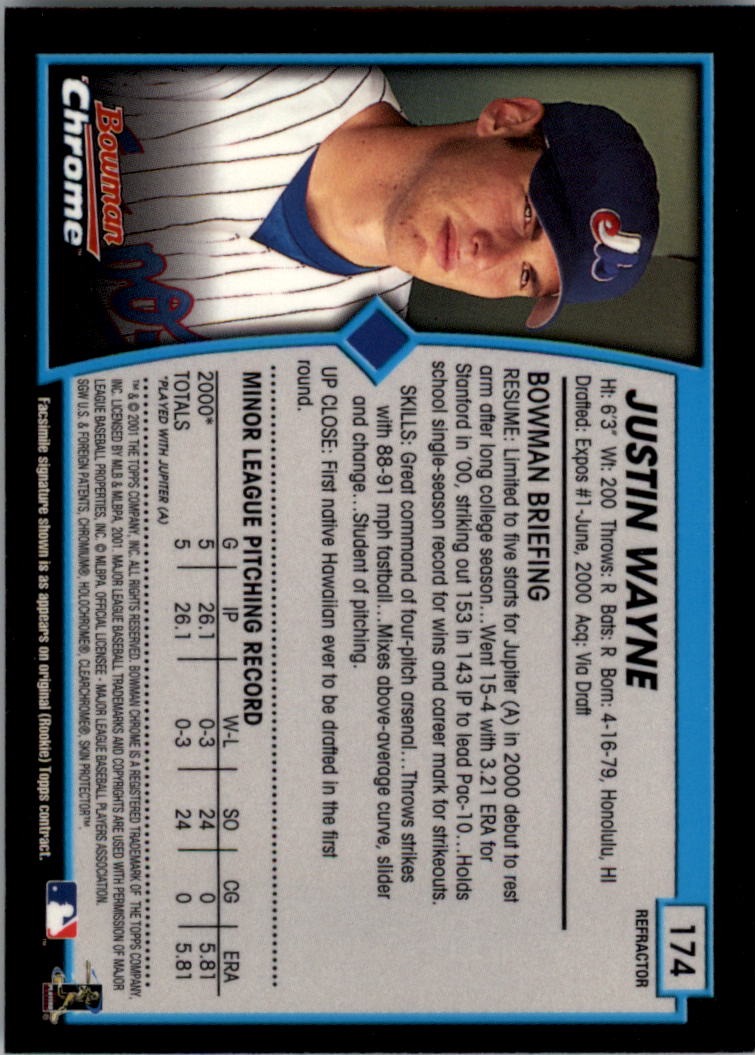 2001 Bowman Chrome Baseball YOU PICK - Bild 233 von 411