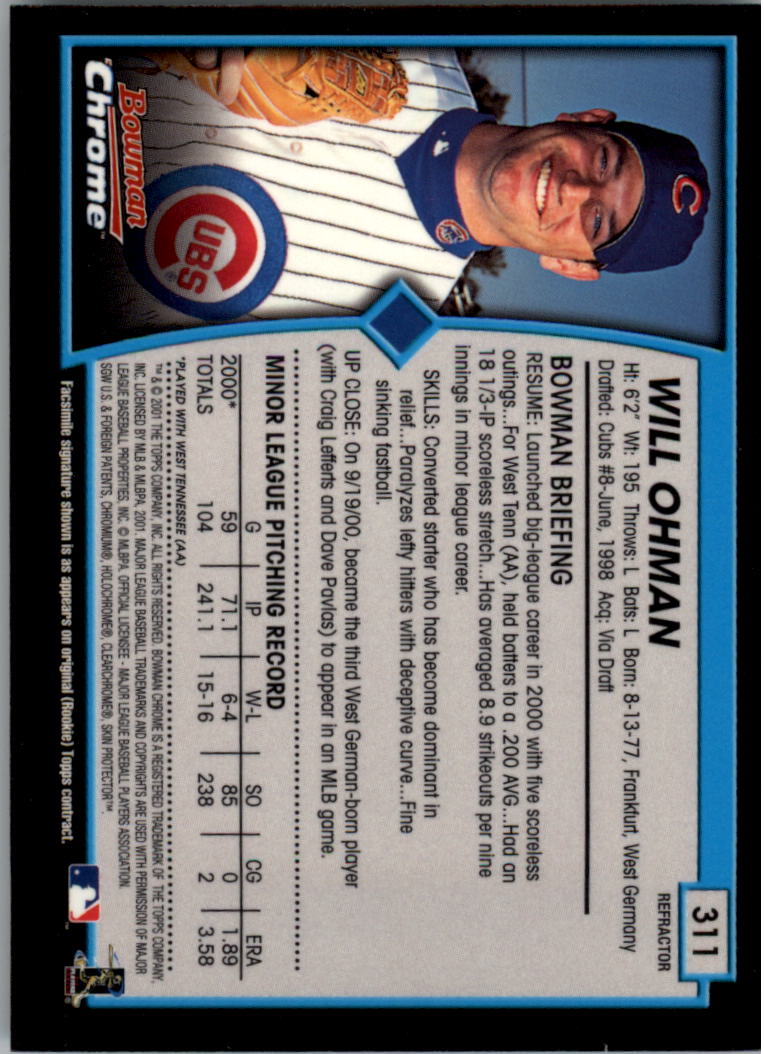 2001 Bowman Chrome Baseball YOU PICK - Bild 391 von 411