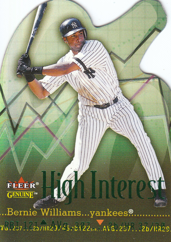 2001 Fleer Original Baseball "High Interest/Material Issue" Insert Cards - Bild 8 von 11
