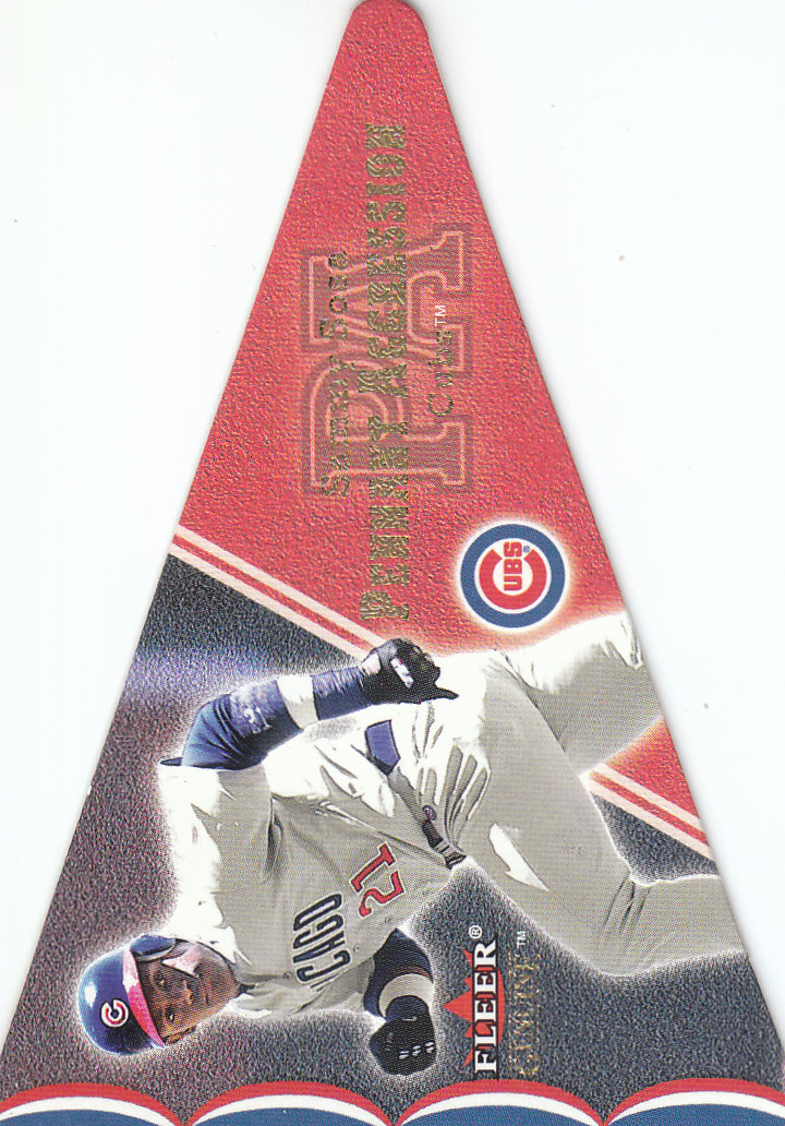 Tarjetas insertables Fleer 2001 genuinas de béisbol "en grande/banderín agresión" - Imagen 6 de 9